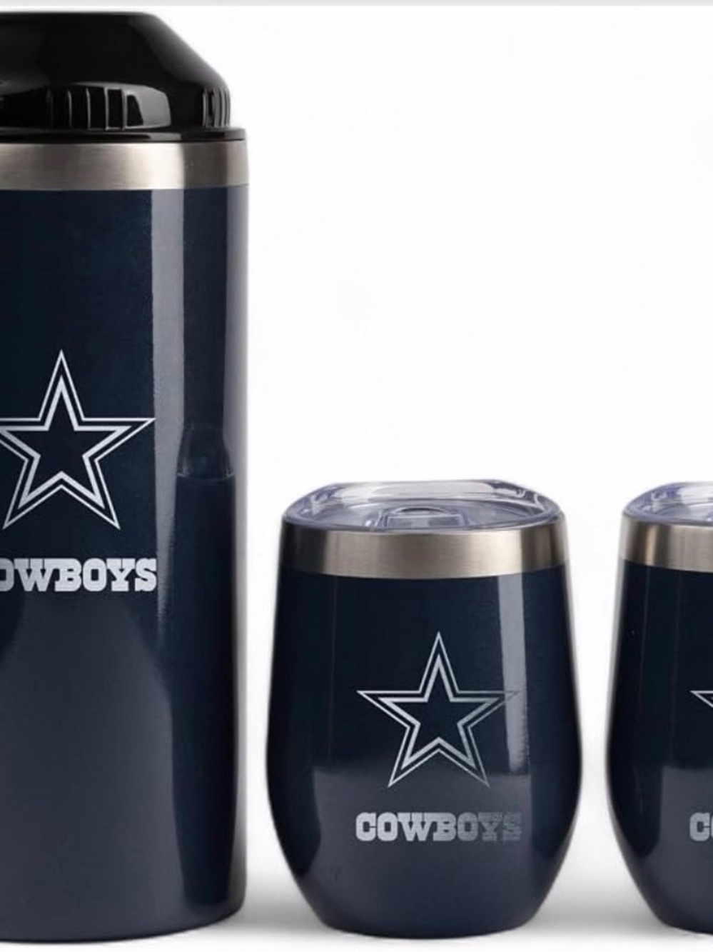 Dallas Cowboys Navy Stainless Steel Insulated Drinkware Set